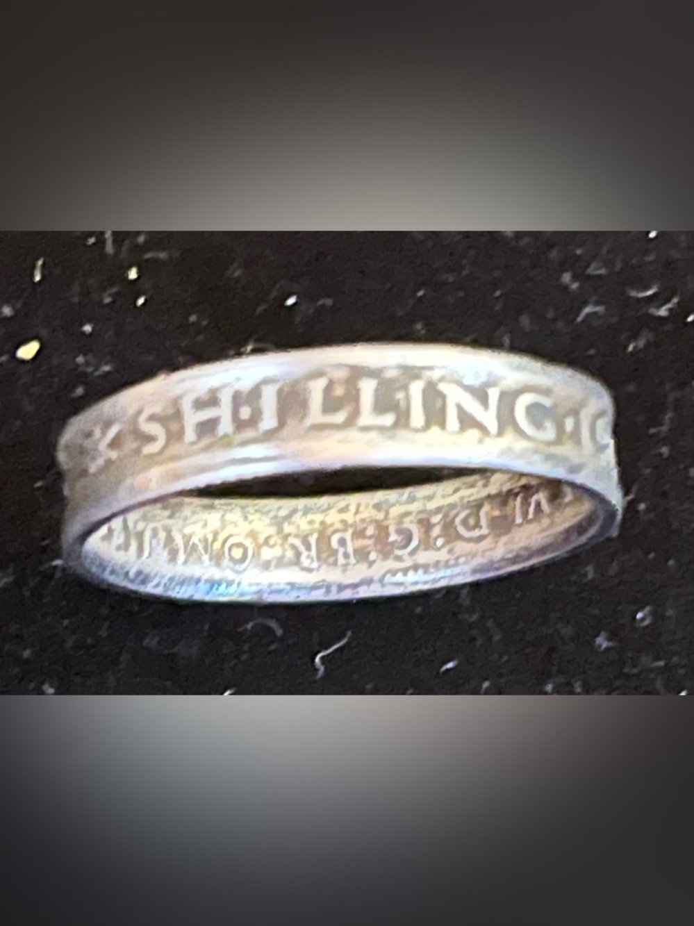 1944 Australian Shillings Coin Ring - Sterling